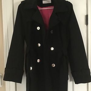 Black Calvin Klein Rain Coat